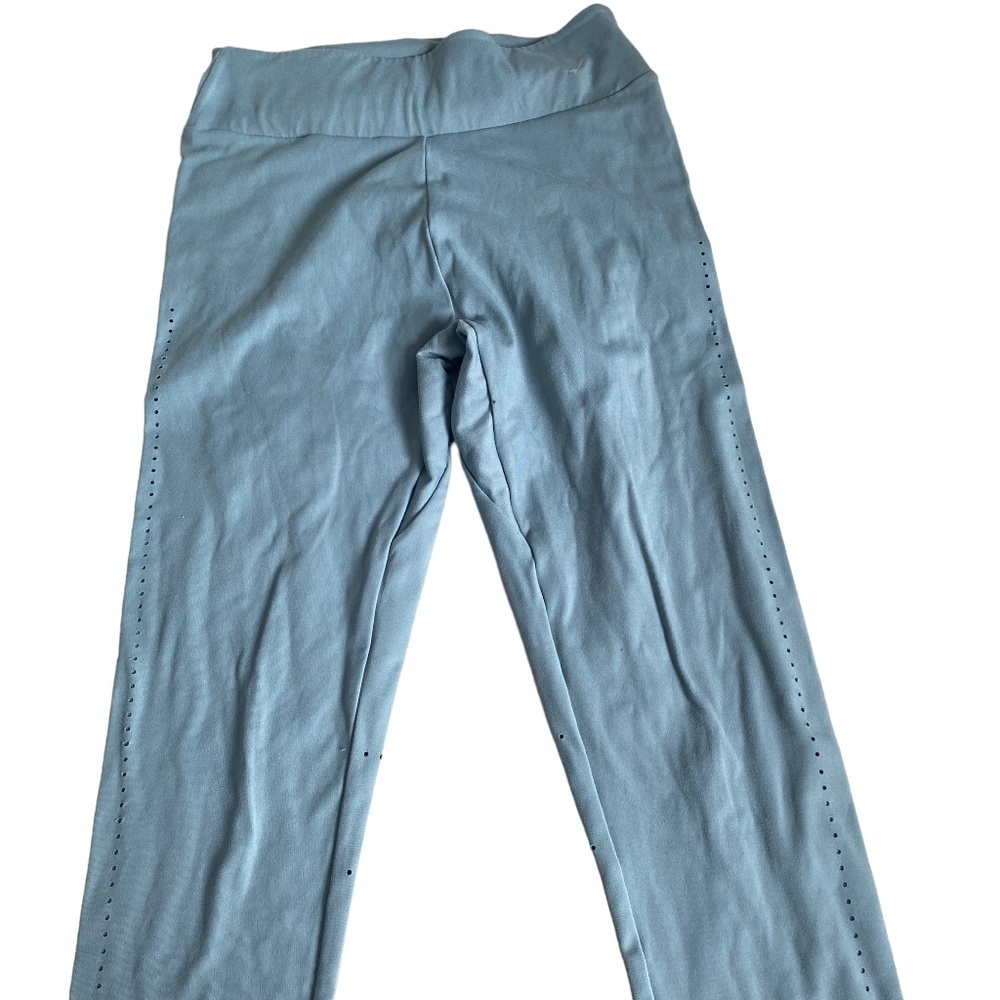 Gymshark Laser Cut Tights BLUE gray smooth airbrush effect size M medium - Picture 3 of 12